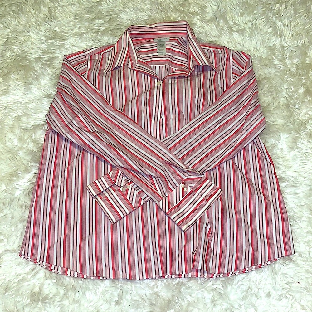 (Business) pink button down
